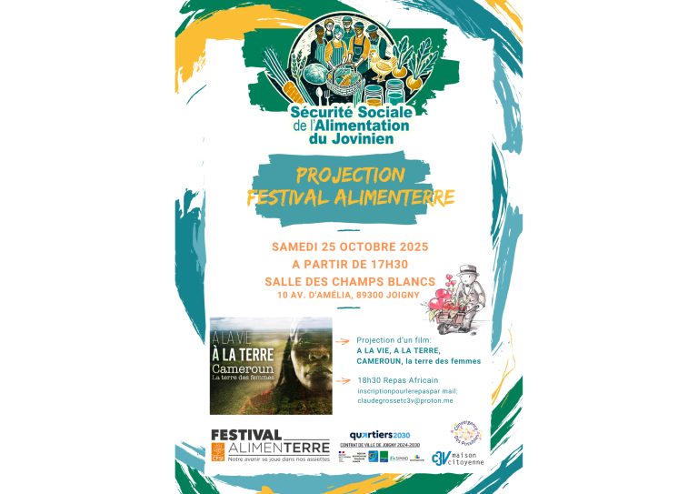 Samedi 25 octobre 2025 à 17h30, Projection Film Festival Alimenterre