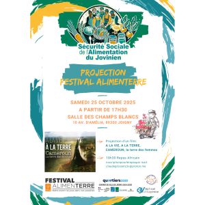 Samedi 25 octobre 2025 à 17h30, Projection Film Festival Alimenterre