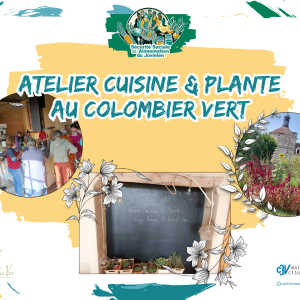 Mercredi 6 août 2025 de 9h à 17h, Le Colombier Vert (Champlay) nous a accueilli pour l&rsquo;Atelier Cuisine & Plante